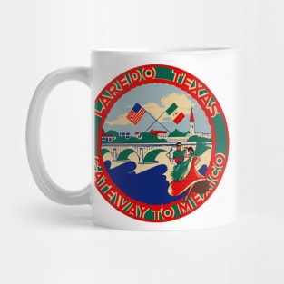Vintage Style Laredo, Texas Design Mug